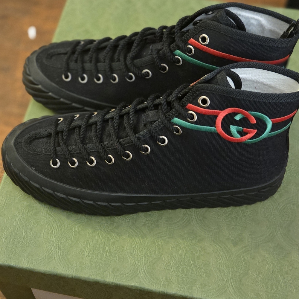 Gucci Men's Black High-Top Sneakers - Picture 2 of 5